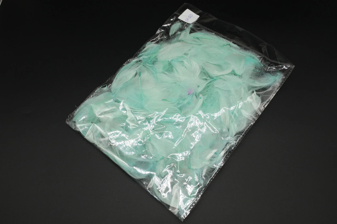 Наповнювач декоративний, Пір'я, Колір "бірюзовий", 10грам - 2