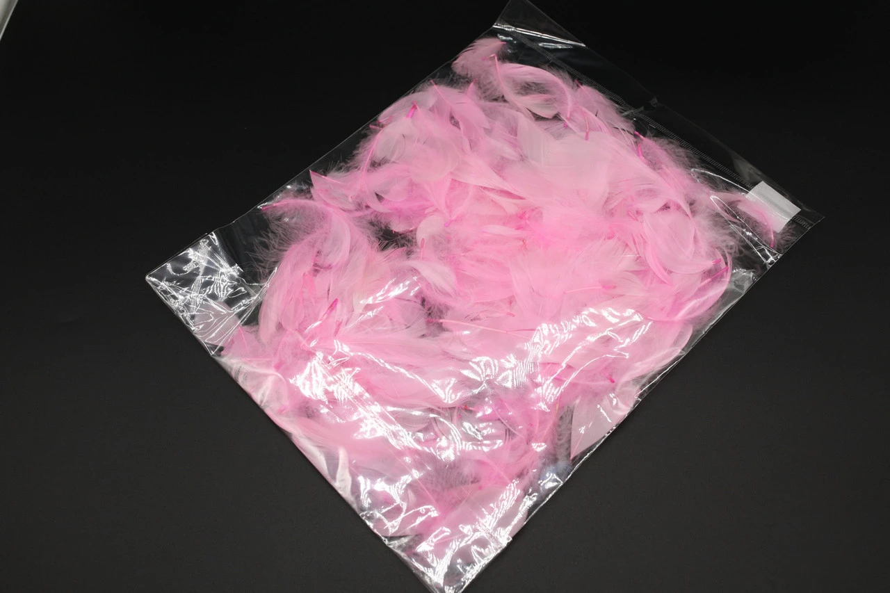 Наповнювач декоративний, Пір'я, Колір "рожевий", 10грам - 2