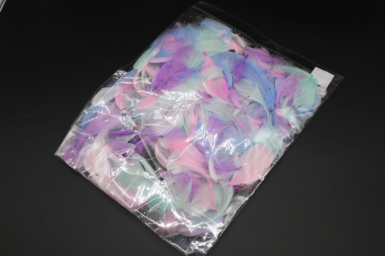 Наповнювач декоративний, Пір'я, Колір "кольоровий", 10грам - 2