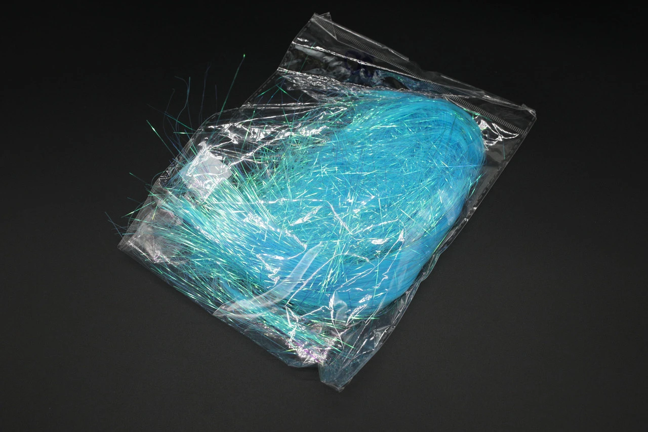 Наповнювач декоративний, Сяюча сизаль, Колір "блакитний", 30грам - 2