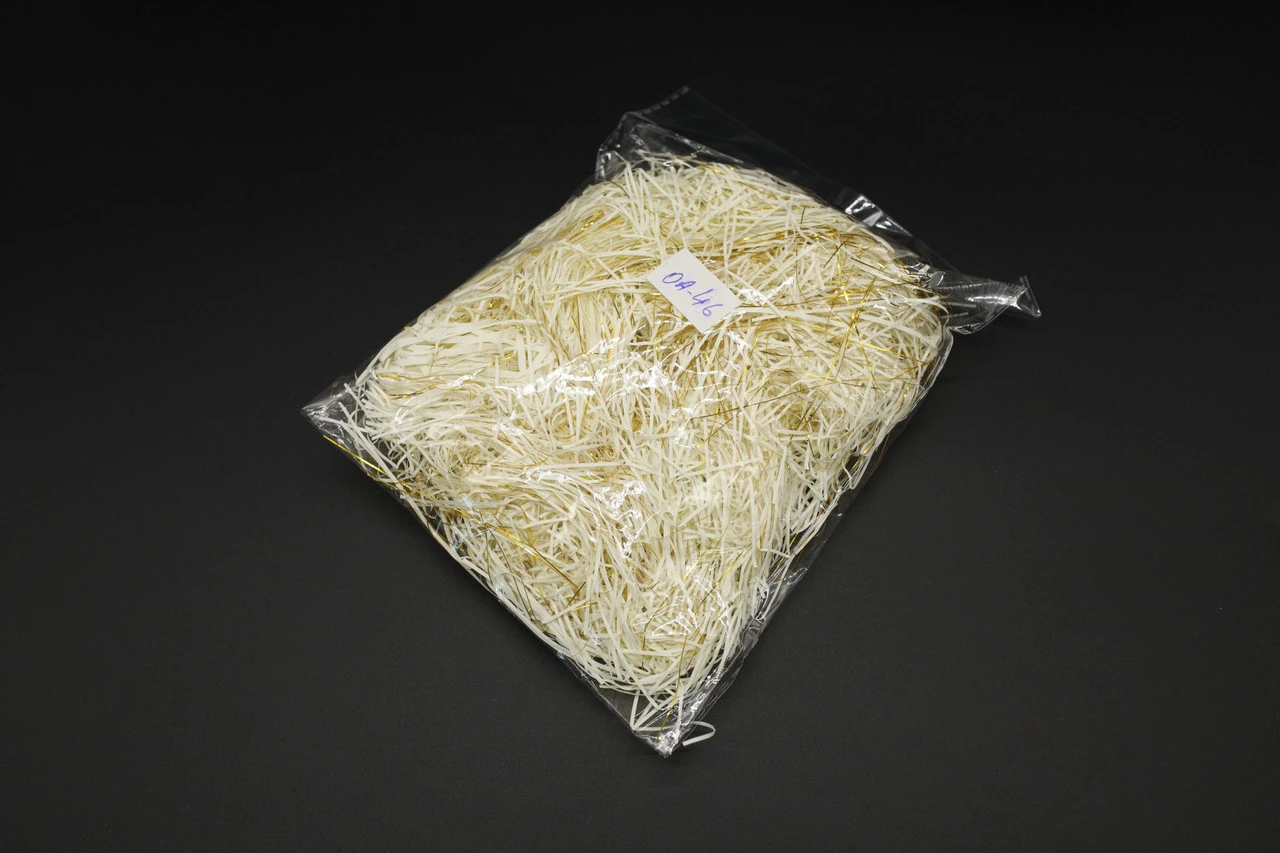 Наповнювач декоративний, Паперова стружка, Колір "слонова кістка", 30грам