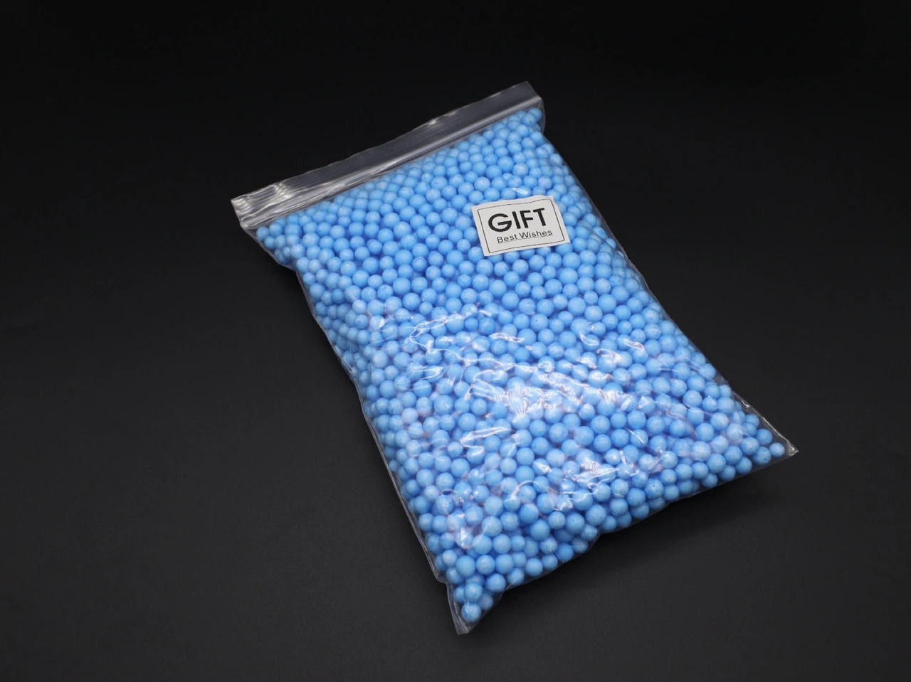 Наповнювач декоративний, Пінопластові кульки, Колір "блакитний", 20грам - 2