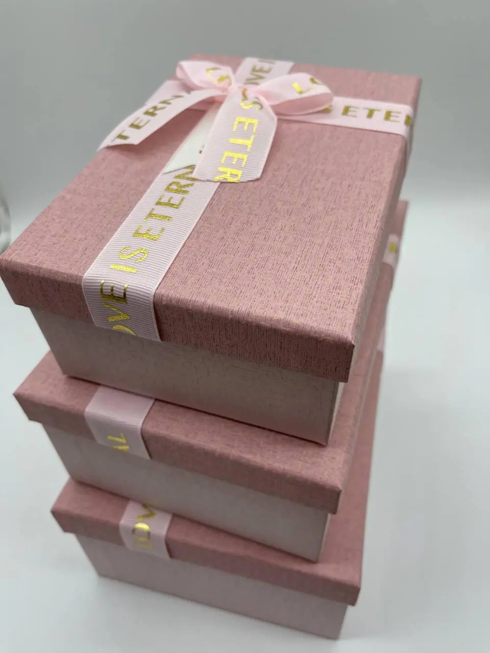 Коробка подарункова, 23х16х10см, Колір "рожевий", 3шт