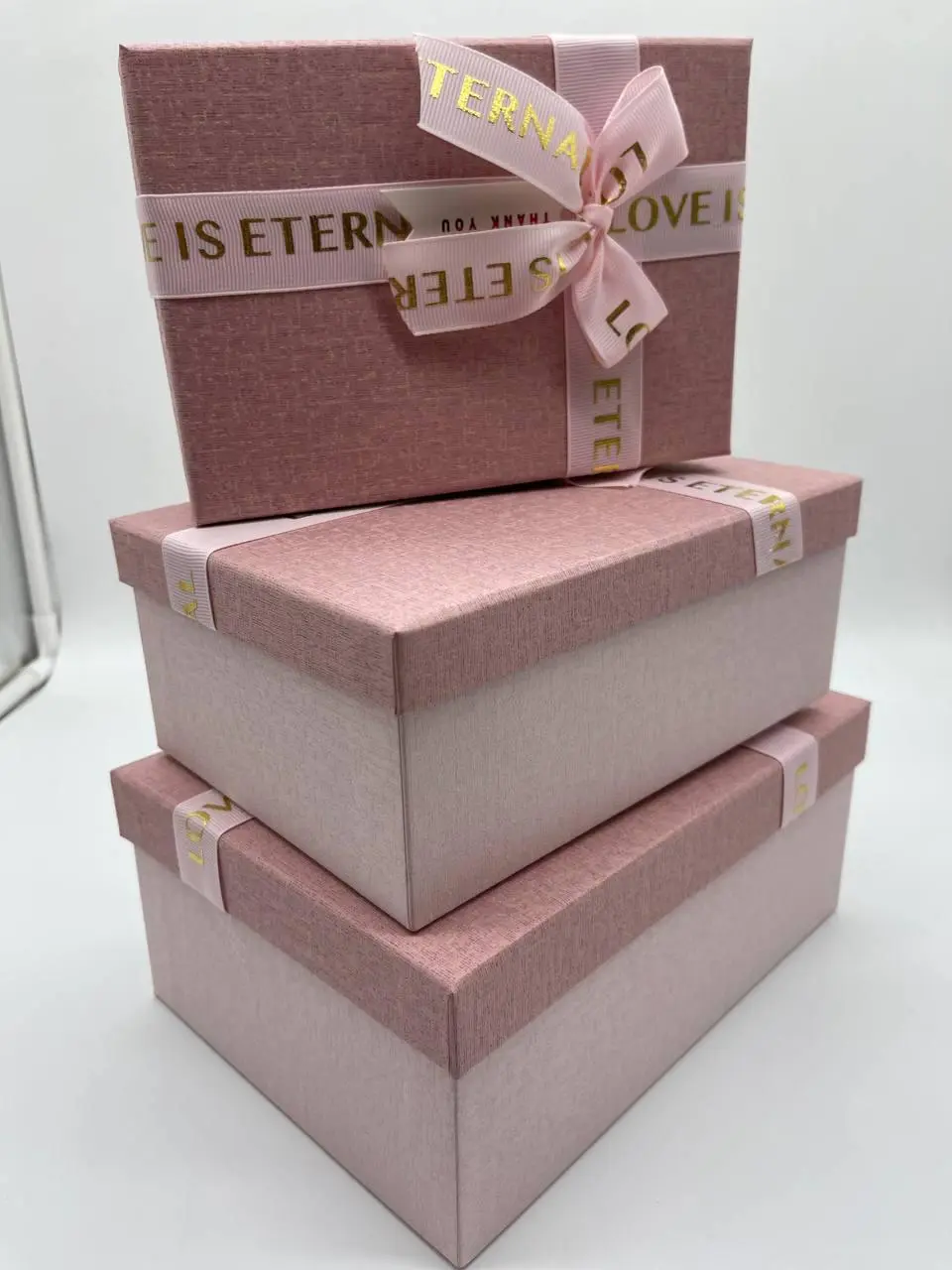 Коробка подарункова, 23х16х10см, Колір "рожевий", 3шт - 2