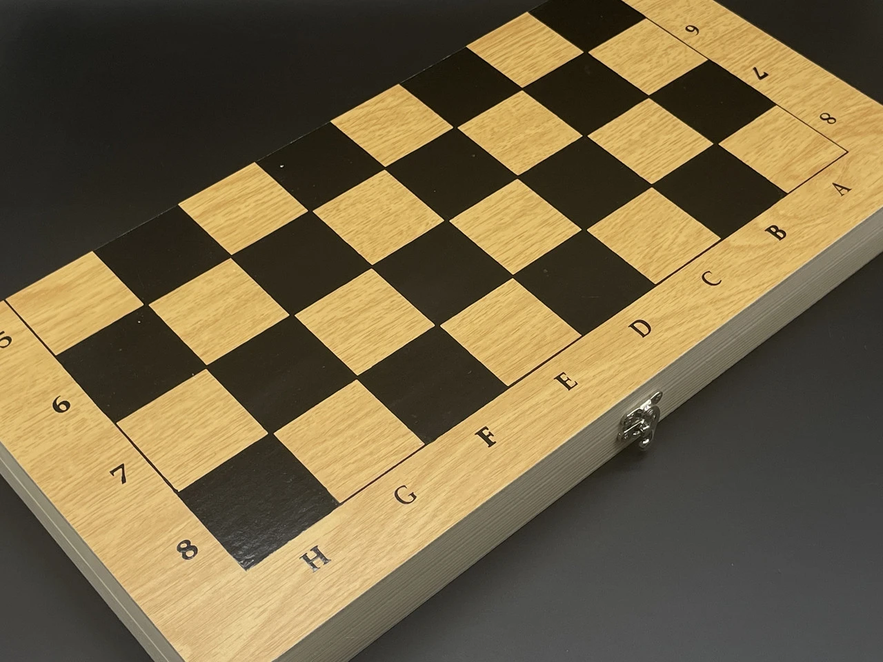 Набір Нарди і Шашки настільна гра 24х49см, Колір "дерево"