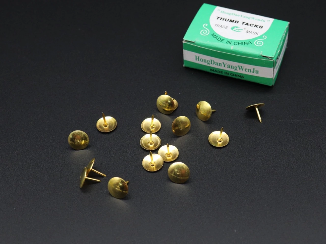 Гвоздь-кнопка, 9х9мм, Золотистый - 2