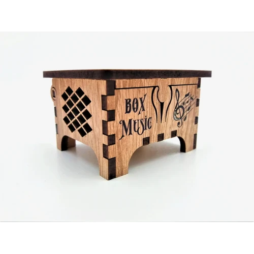 Музична скринька "X-MAS", 6х5см, Колір "білий" - 2