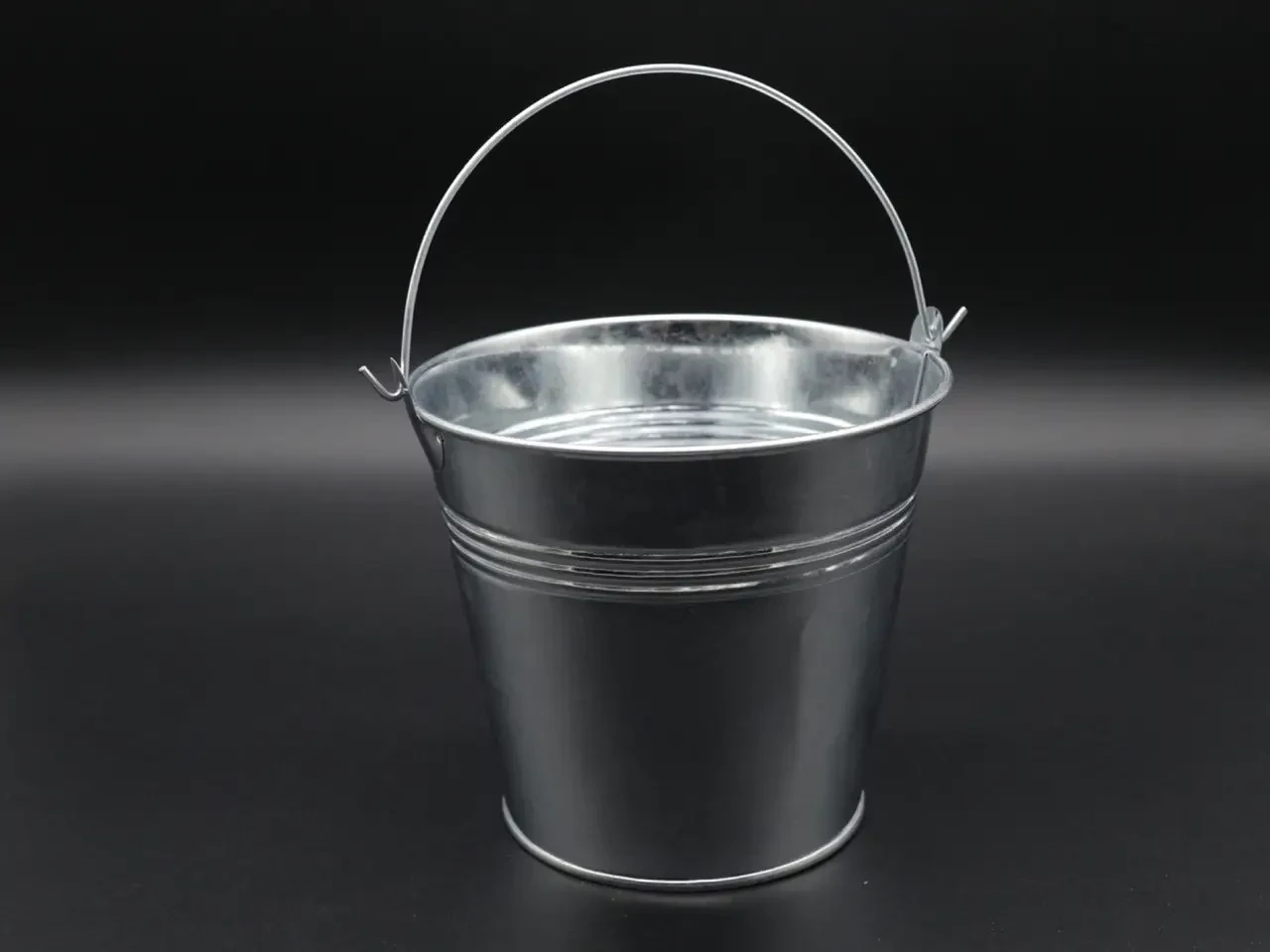 Ведерко декоративное металлическое, 11см, Цвет «серебристый» - 2