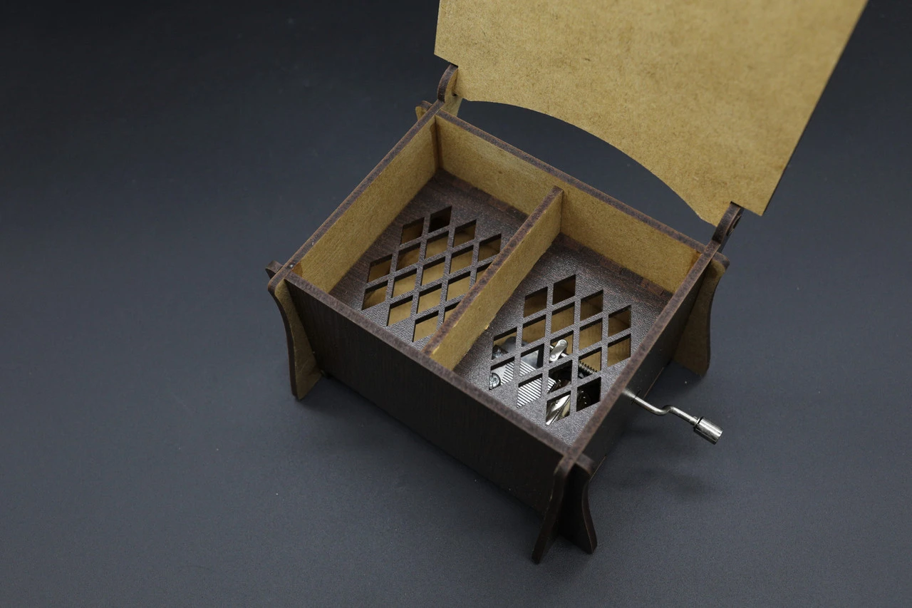 Музыкальная шкатулка «Happy Birthday», 12х10х8см, Цвет «коричневый» - 2