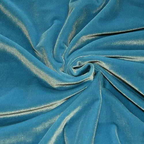 Тканина Оксамит, 150гр/1м², Колір "блакитний"