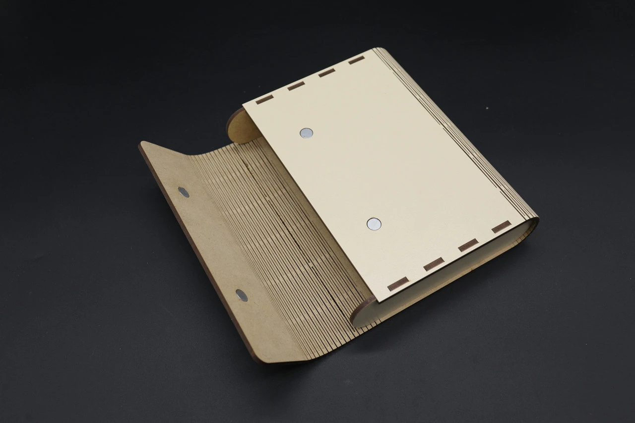 Скринька декоративна з фанери на магнітах, під декупаж, 17х14х4см, Колір "білий" - 2