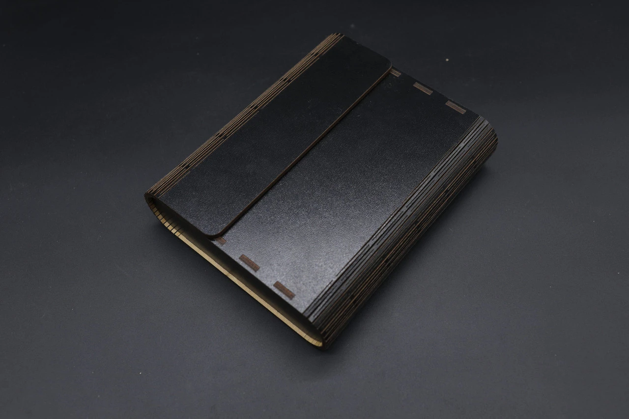 Скринька декоративна з фанери на магнітах, 17х14х4см, Колір "чорний" - 2