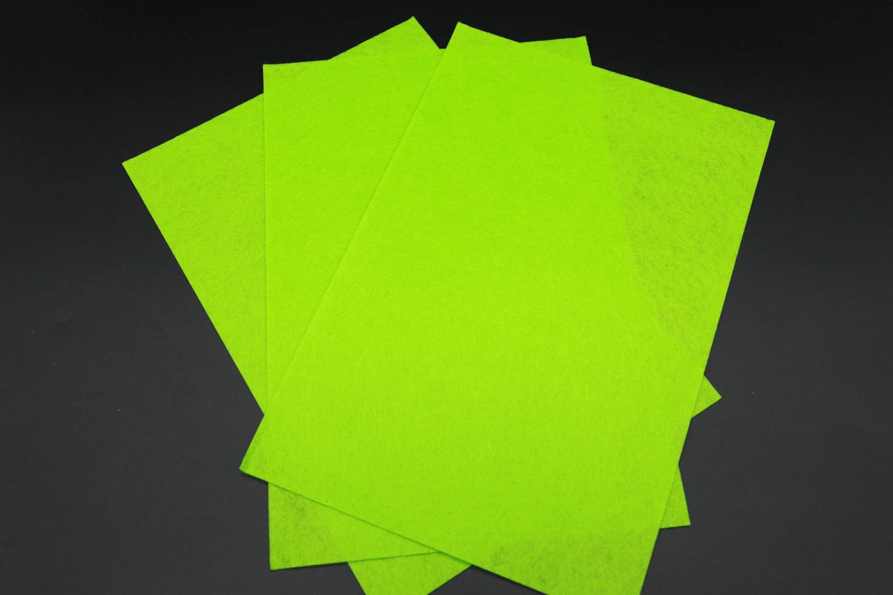 Фетр декоративный листовой, 1мм, 30х20см, Цвет «салатовый»