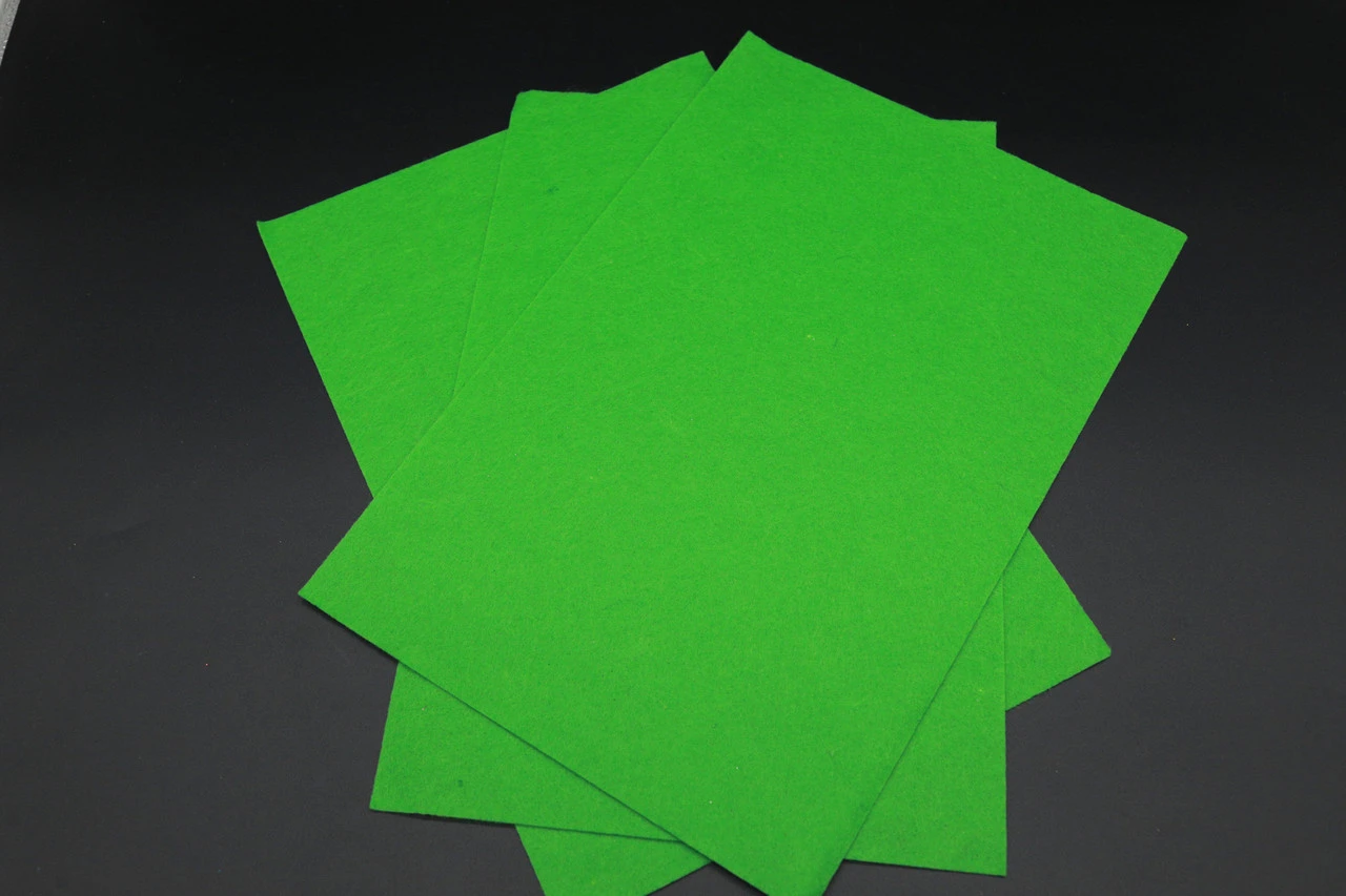 Фетр декоративный листовой, 1мм, 30х20см, Цвет «зеленый»