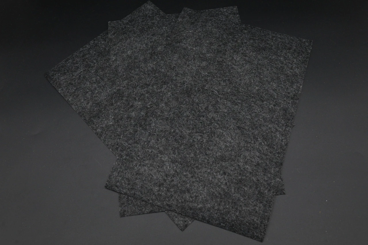 Фетр декоративный листовой, 1мм, 30х20см, Цвет «черный»