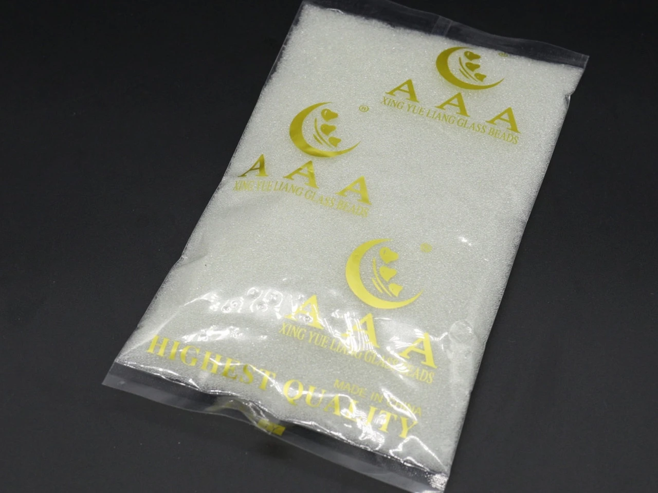 Мікробісер без отвору, Круглий, 0,6-0,8мм, 100г/уп, Колір "прозорий" - 2