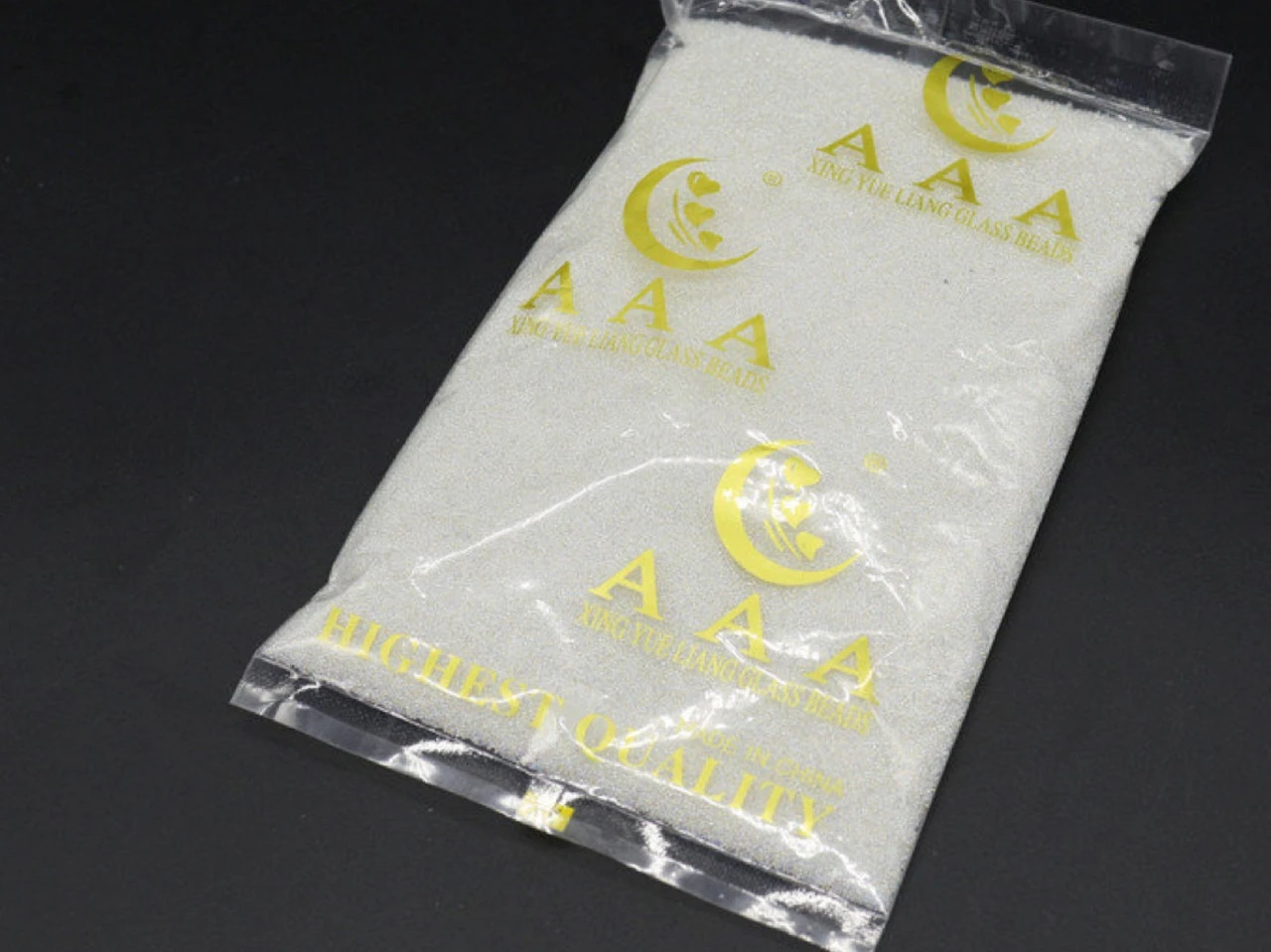 Мікробісер без отвору, Круглий, 0,6-0,8мм, 100г/уп, Колір "білий" - 2