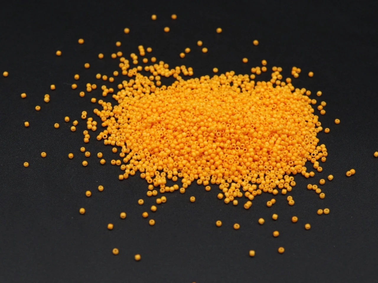 Бісер, Круглий, 1,5мм, 100г/уп, Колір "помаранчевий "