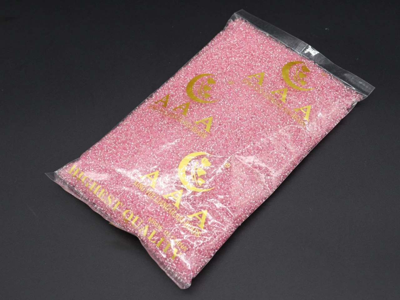 Бісер, Круглий, 1,9мм, 100г/уп, Колір "рожевий " - 2