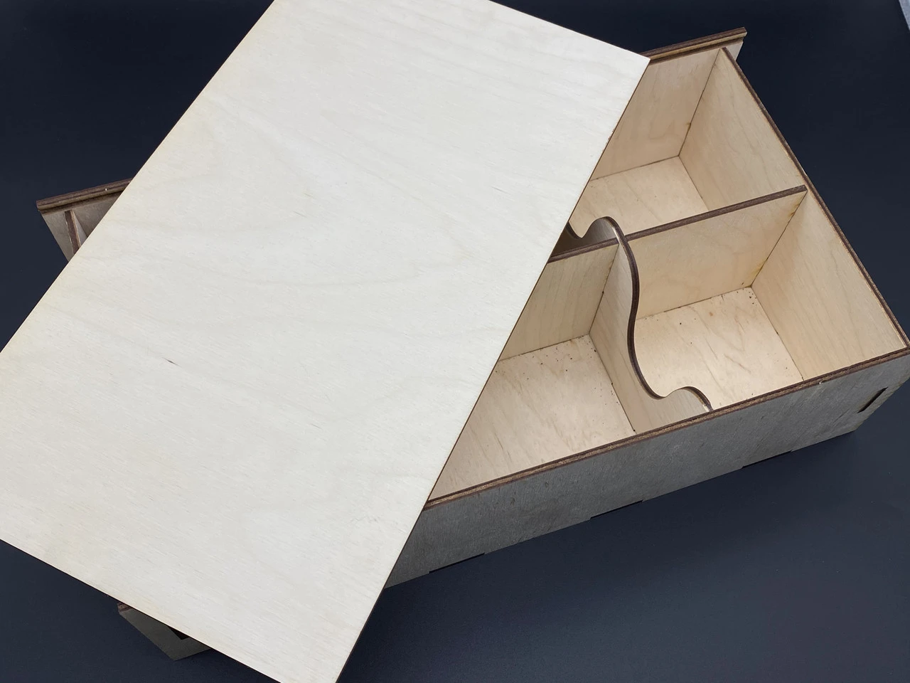 Скринька декоративна з фанери для вина, під декупаж, 36х19х10см, Колір "білий"