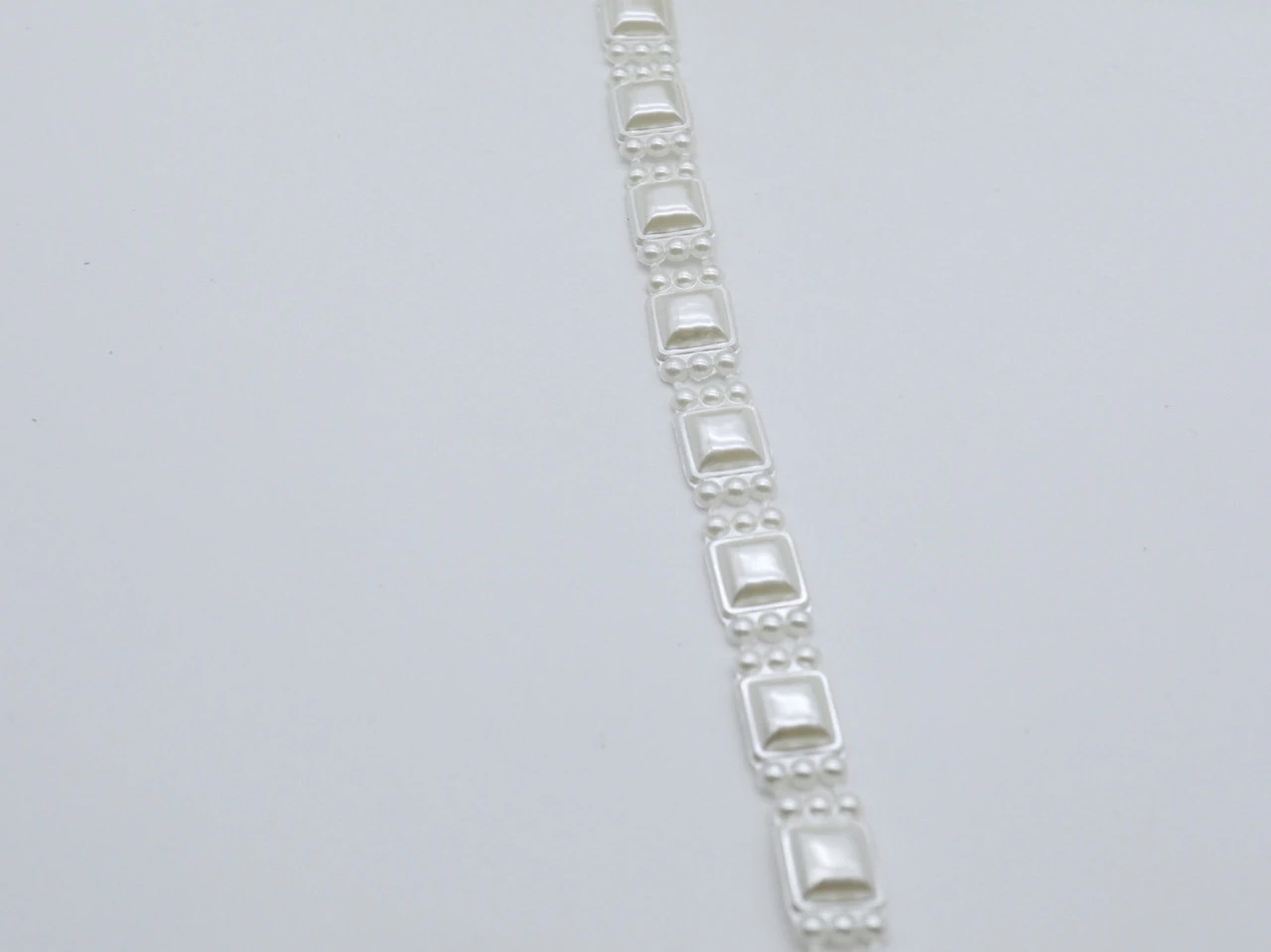 Лента из бусин, 4мм, Цвет «белый» - 2