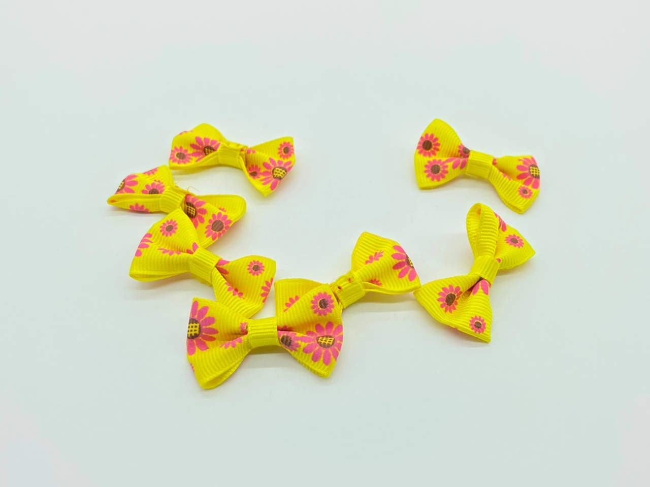 Бантик текстильный пришивной, 40х20мм, Цвет «желтый»