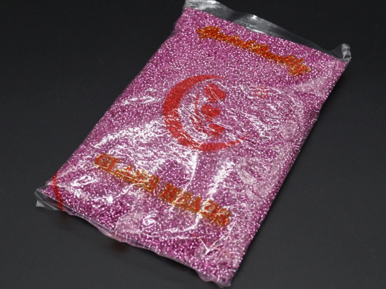 Бісер, Круглий, 2,3мм, 100г/уп, Колір "рожевий" - 2