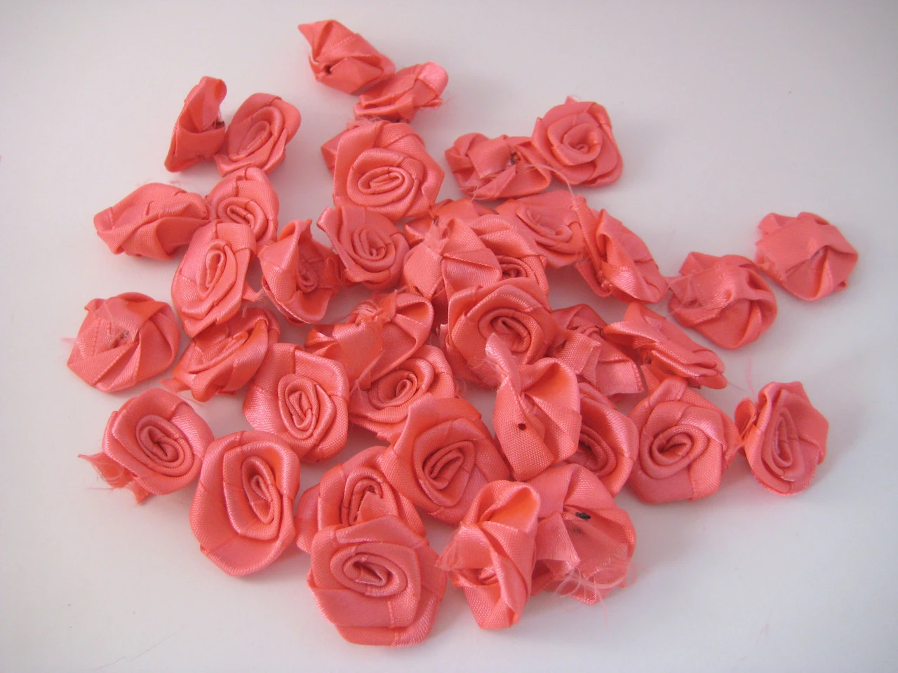 Квітка троянда пришивна, 25мм, Колір "світло-рожевий" - 2