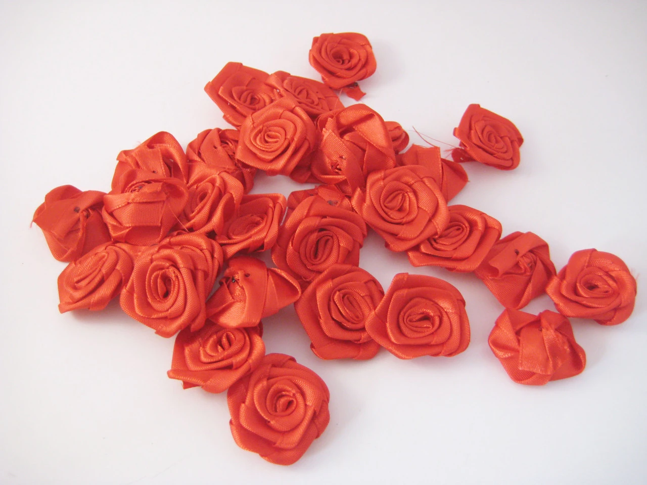 Квітка троянда пришивна, 25мм, Колір "червоний" - 2