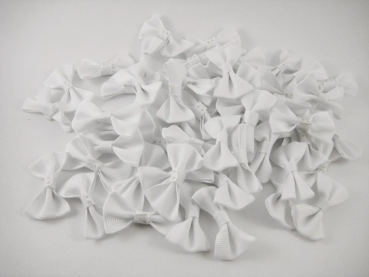 Бантик текстильный пришивной, 40х20мм, Цвет «белый» - 2