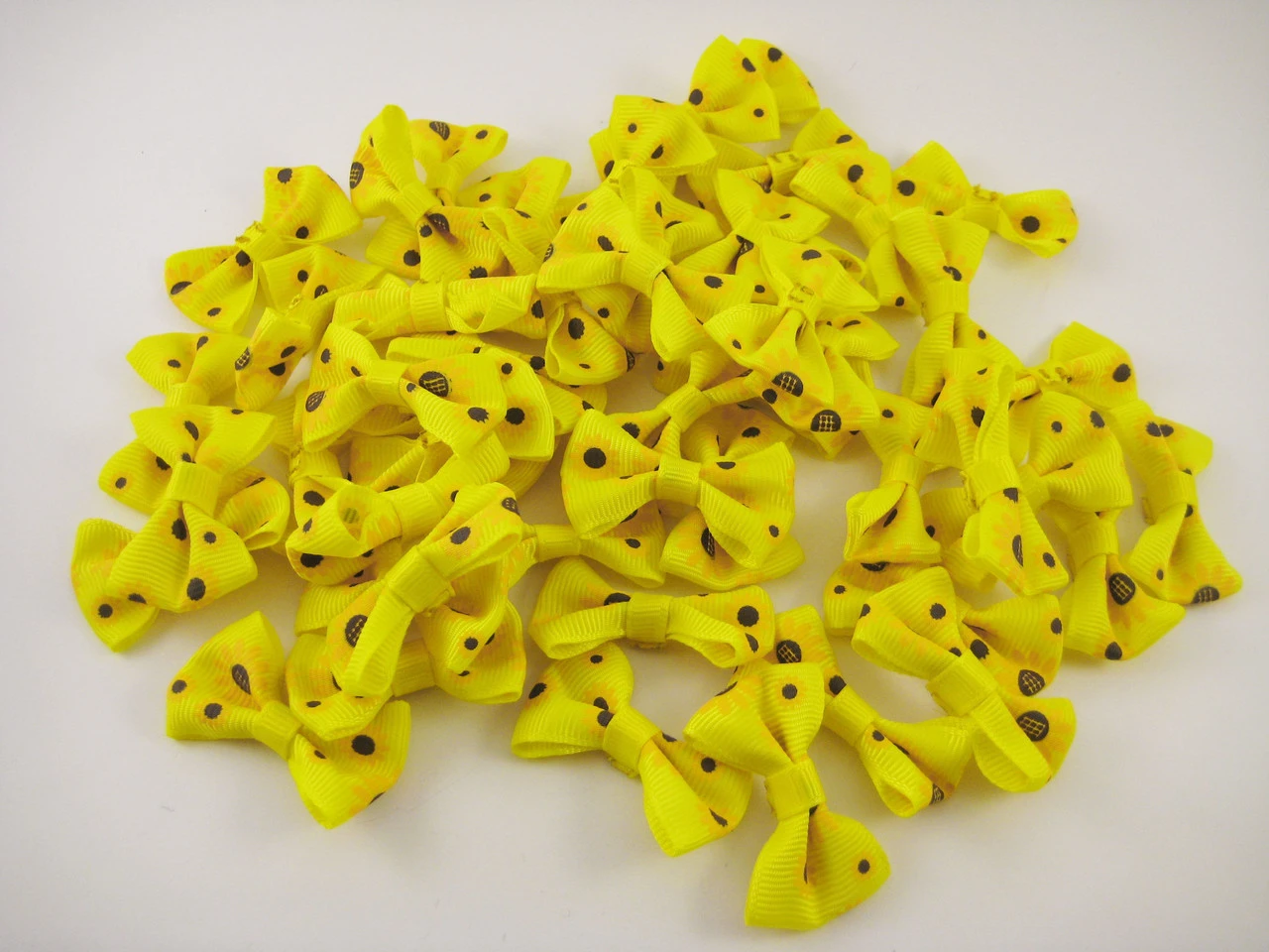 Бантик текстильный пришивной, 40х20мм, Цвет «желтый» - 2