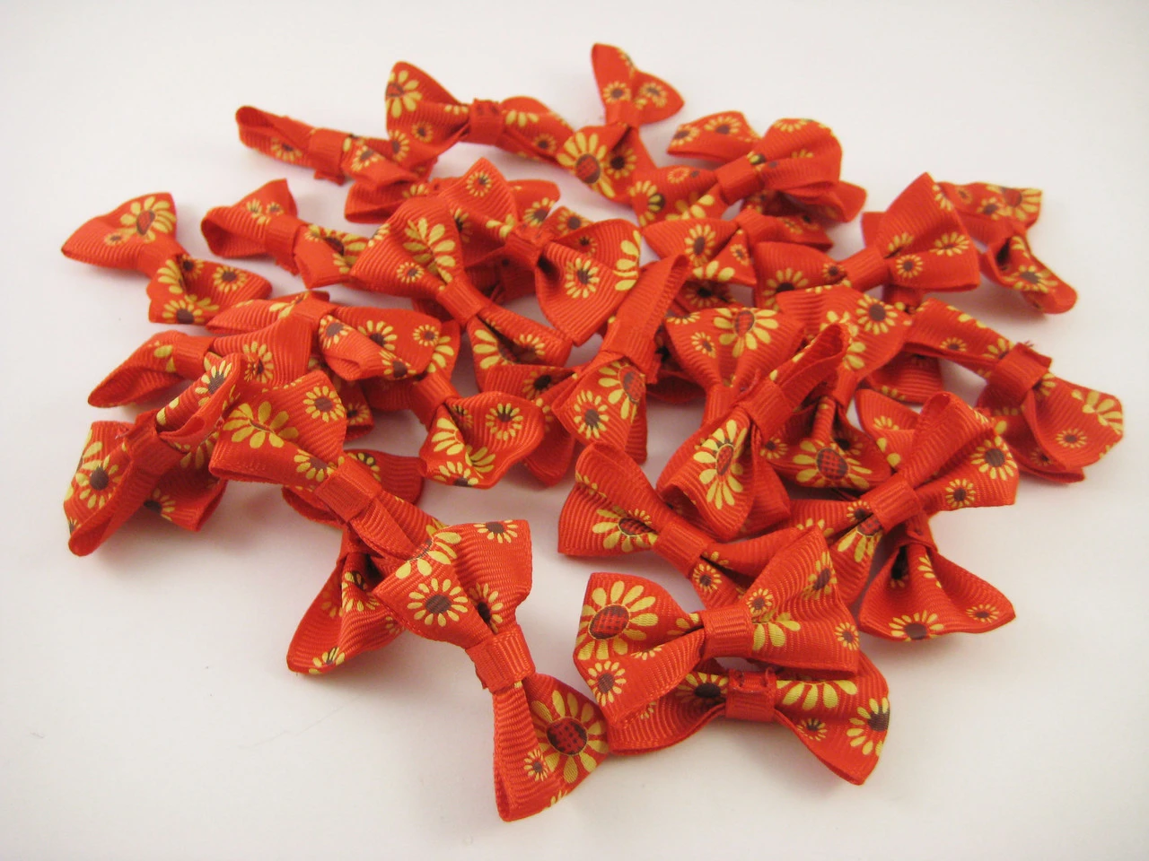 Бантик текстильный пришивной, 40х20мм, Цвет «красный» - 2