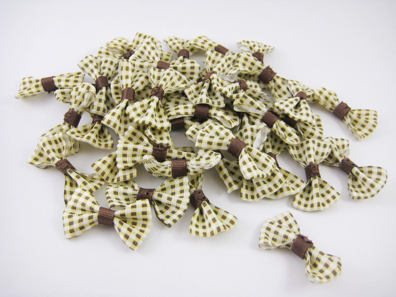 Бантик текстильный пришивной, 40х20мм, Цвет «коричневый» - 2