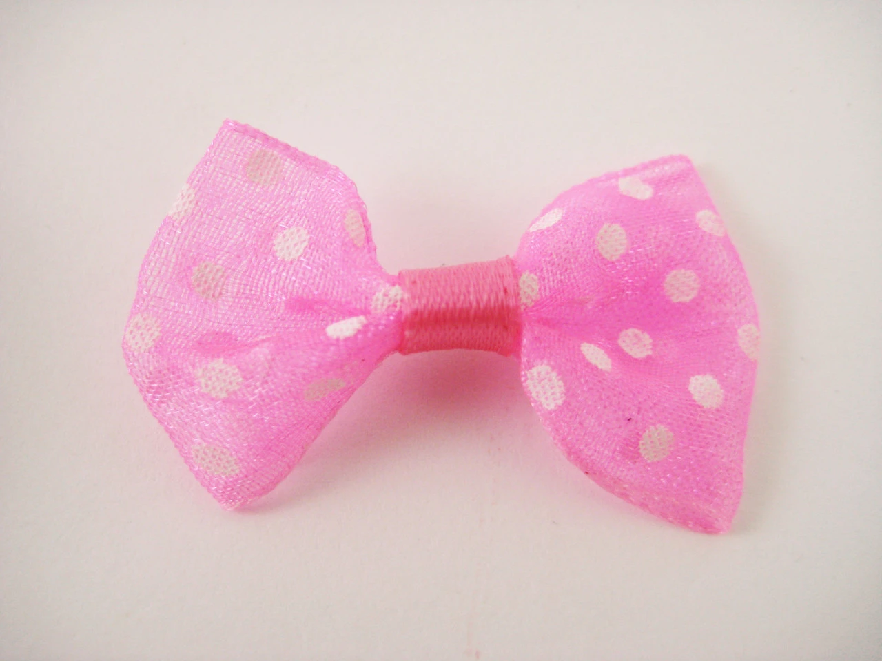 Бантик текстильный пришивной, 40х20мм, Цвет «розовый»