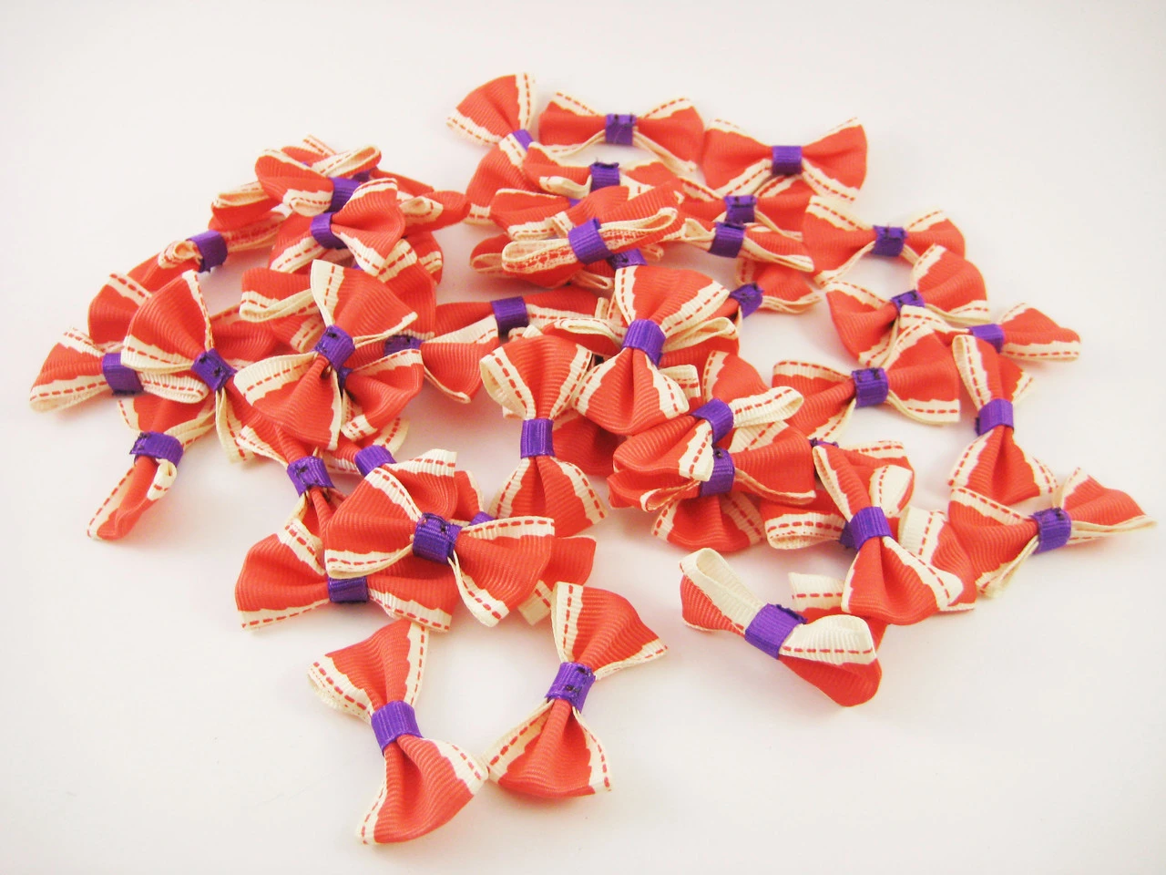 Бантик текстильный пришивной, 40х20мм, Цвет «красный» - 2