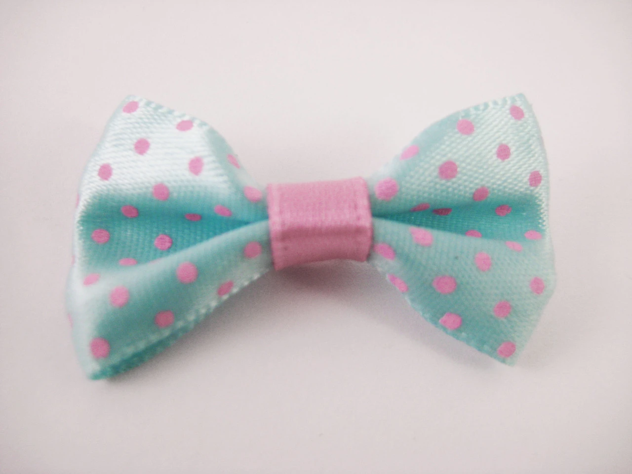 Бантик текстильный пришивной, 40х20мм, Цвет «голубой»