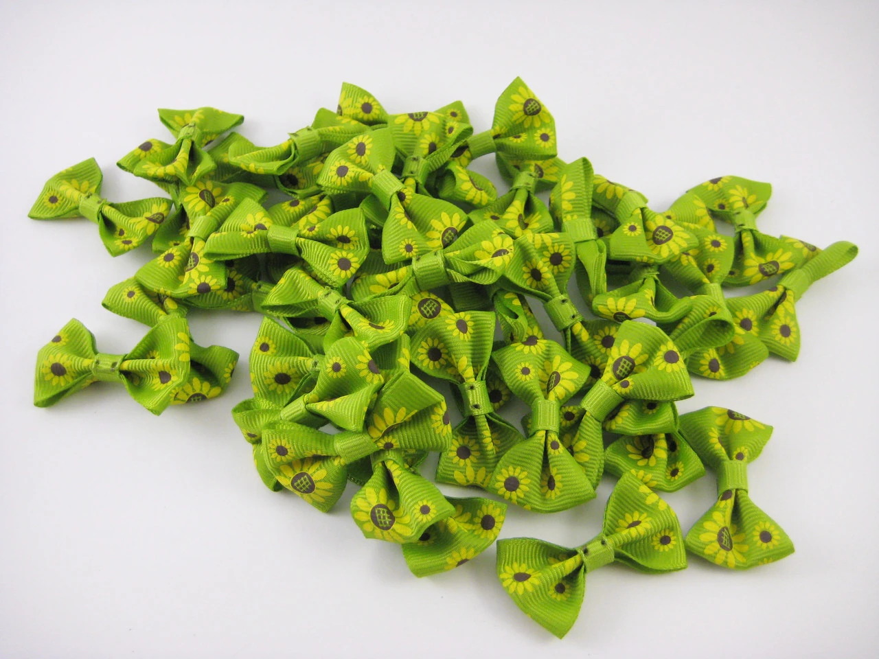 Бантик текстильный пришивной, 40х20мм, Цвет «зеленый» - 2
