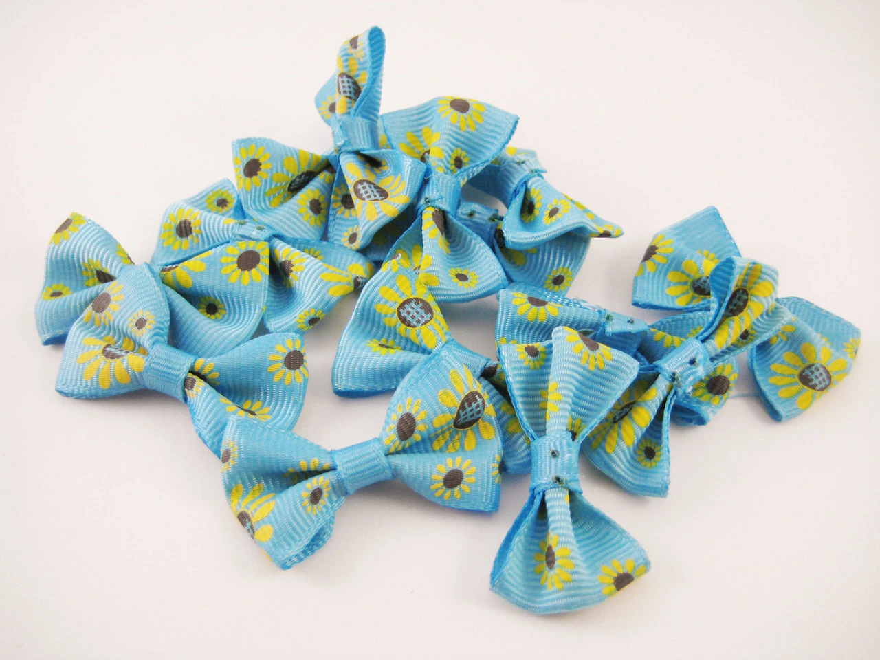 Бантик текстильный пришивной, 40х20мм, Цвет «синий» - 2