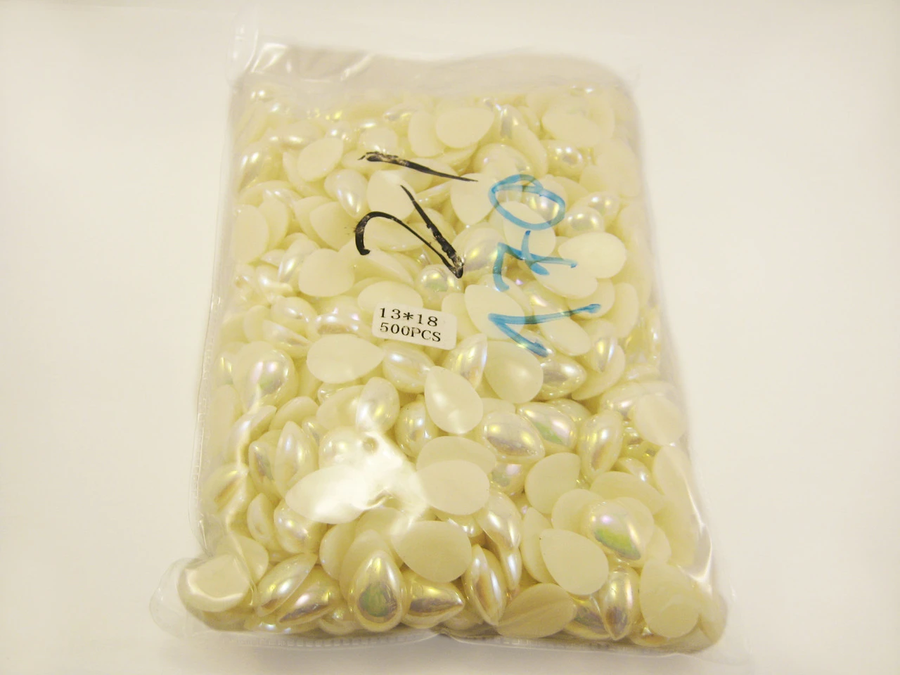 Полубусина декоративная «Капля», 8х13мм, Цвет «бежевый» - 2