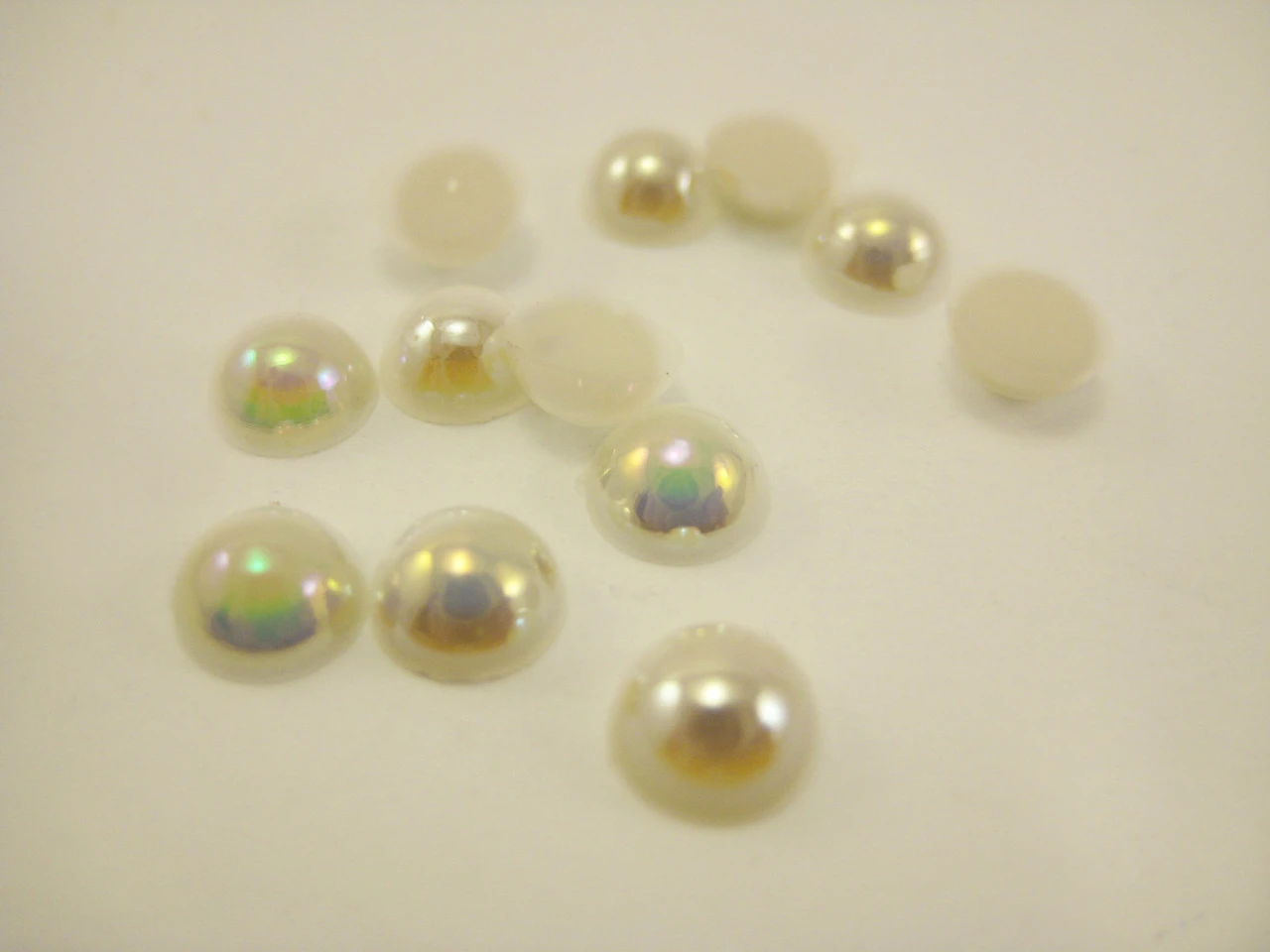 Полубусина декоративная, 6мм, Цвет «бежевый»