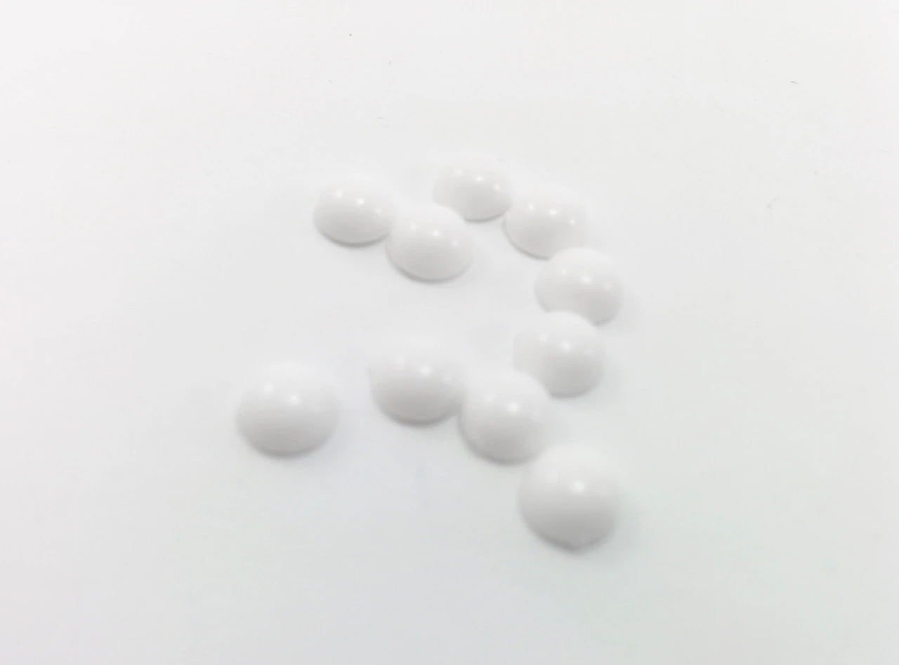 Стразы «Круглые», 5мм, Цвет «белый»