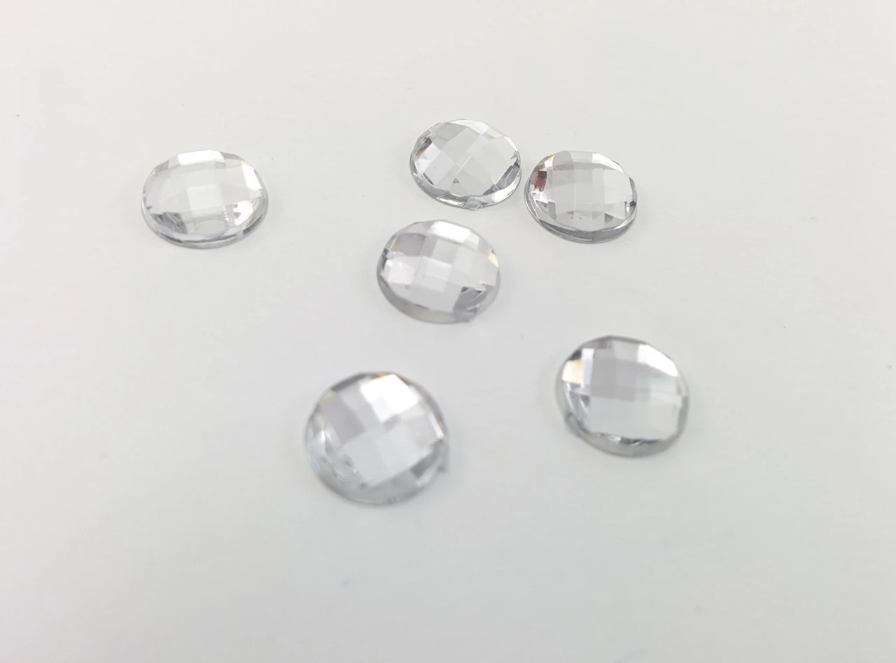Стразы «Круглые», 8мм, Цвет «прозрачный»