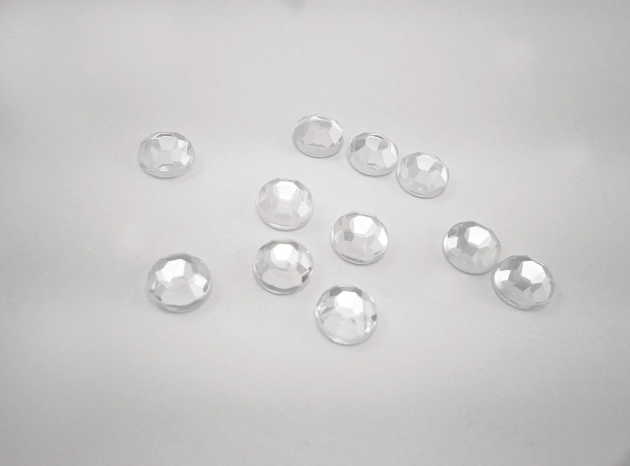 Стразы «Плоские», 6мм, Цвет «прозрачный»