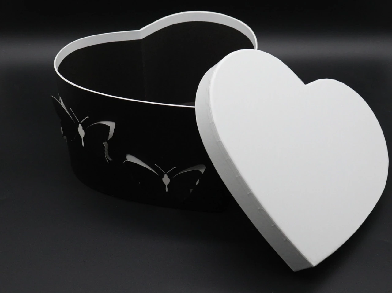 Коробка подарункова, Серце, 29х26х15см, Колір "чорний", 3шт - 2