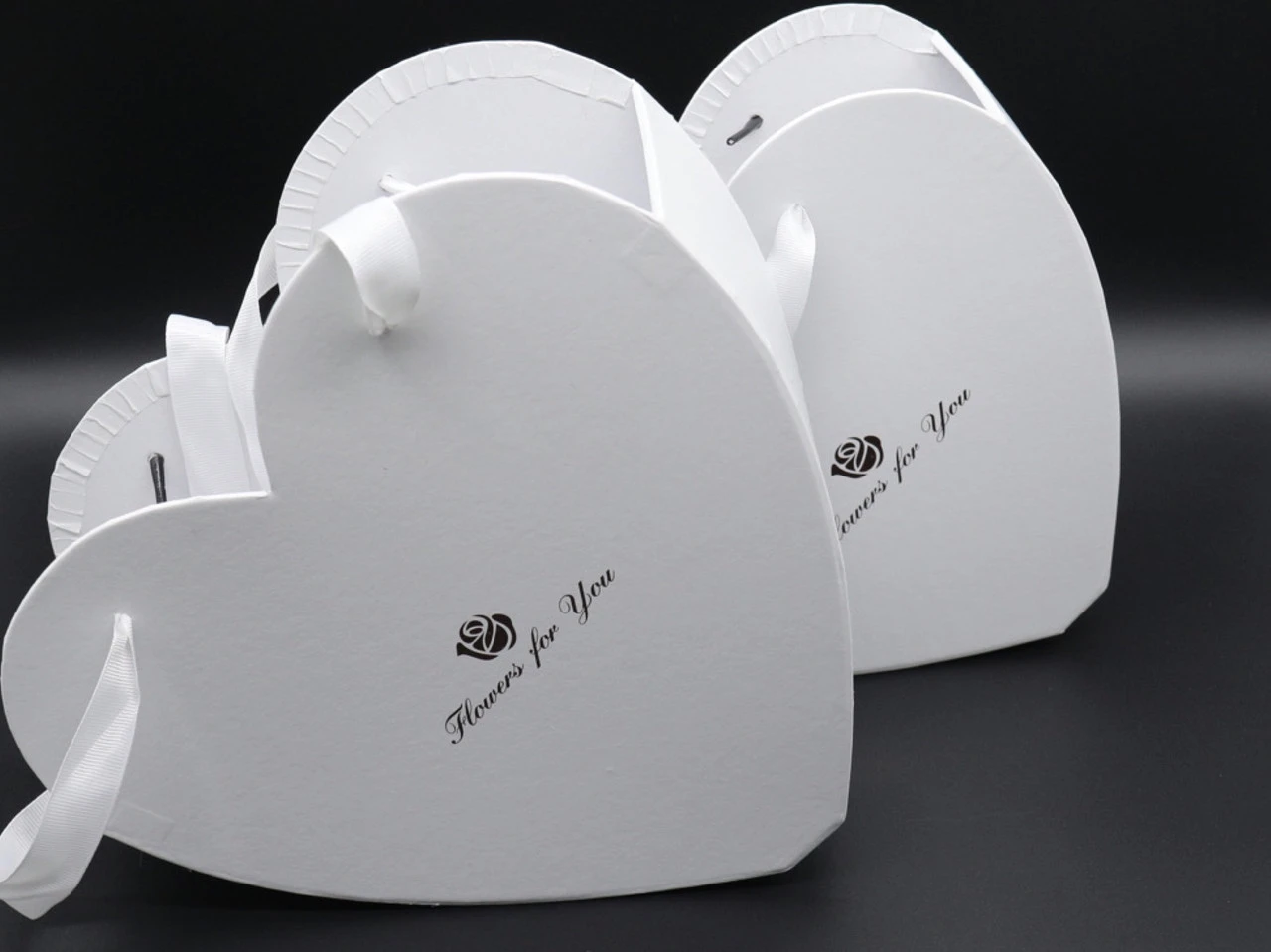 Коробка подарочная для цветов, 27х26х10см, Цвет «белый», 2шт