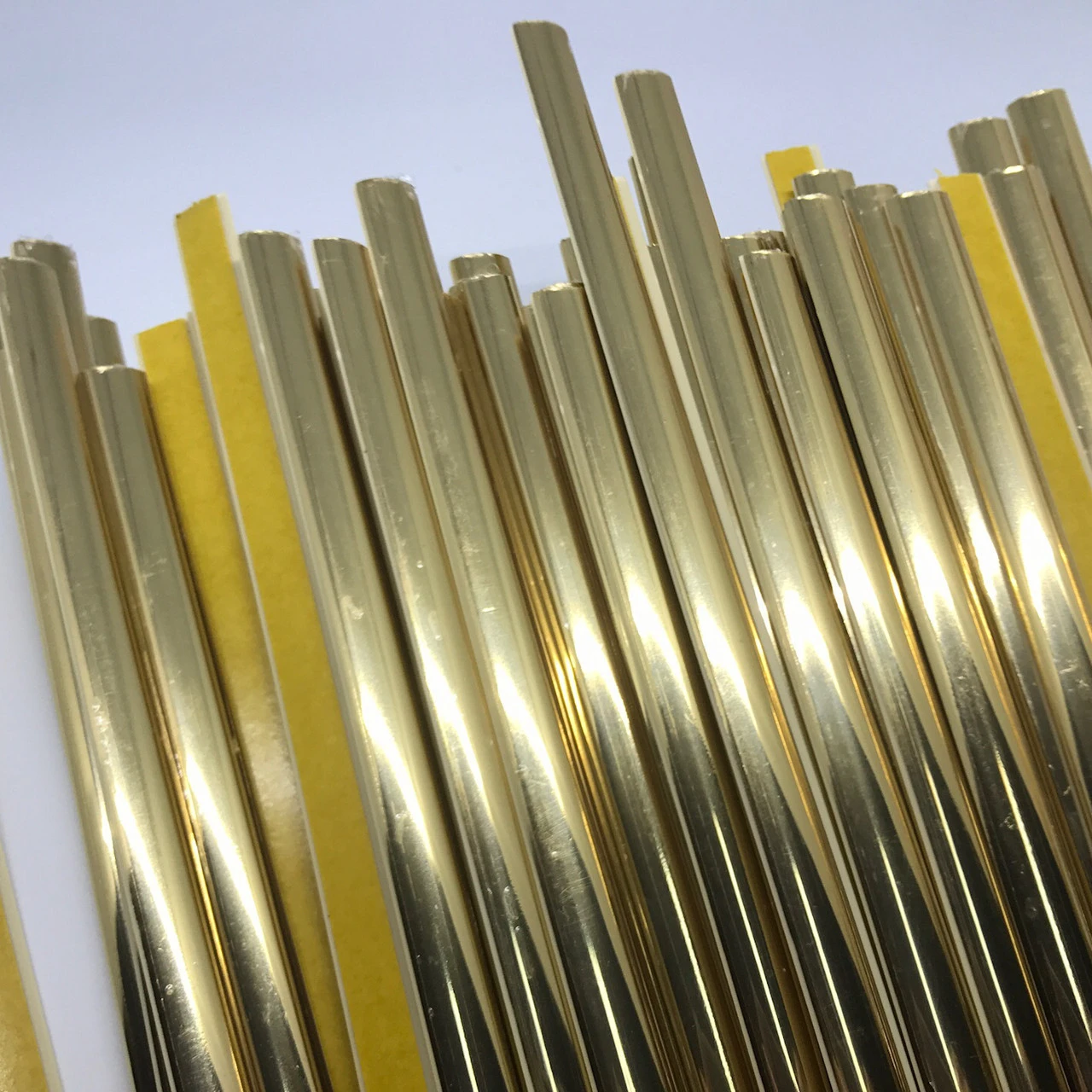 Молдинг ПВХ, декоративный мебельный, 6мм, Цвет «золотистый» - 2