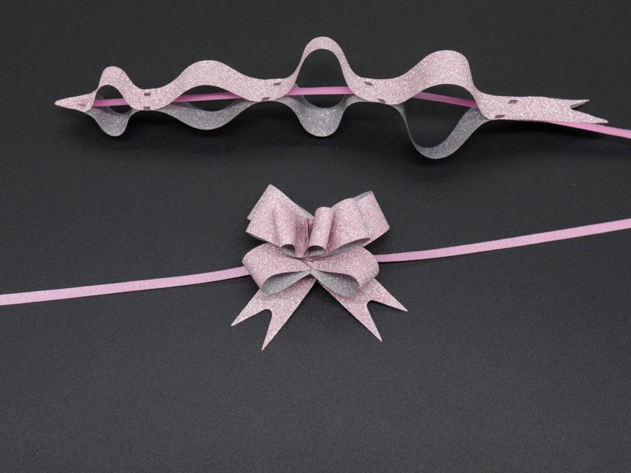Бант подарунковий затяжний, Колір "рожевий" - 2