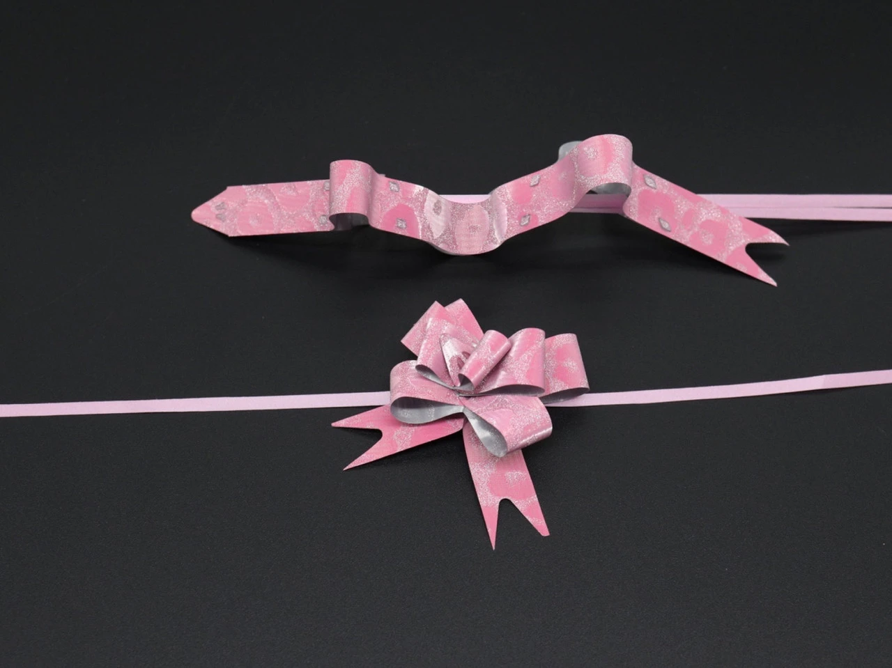 Бант подарунковий затяжний, Колір "рожевий" - 2