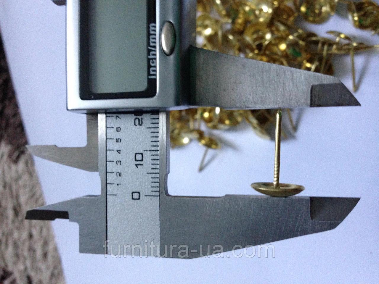 Гвоздь-кнопка, 11х20мм, Золотистый - 2