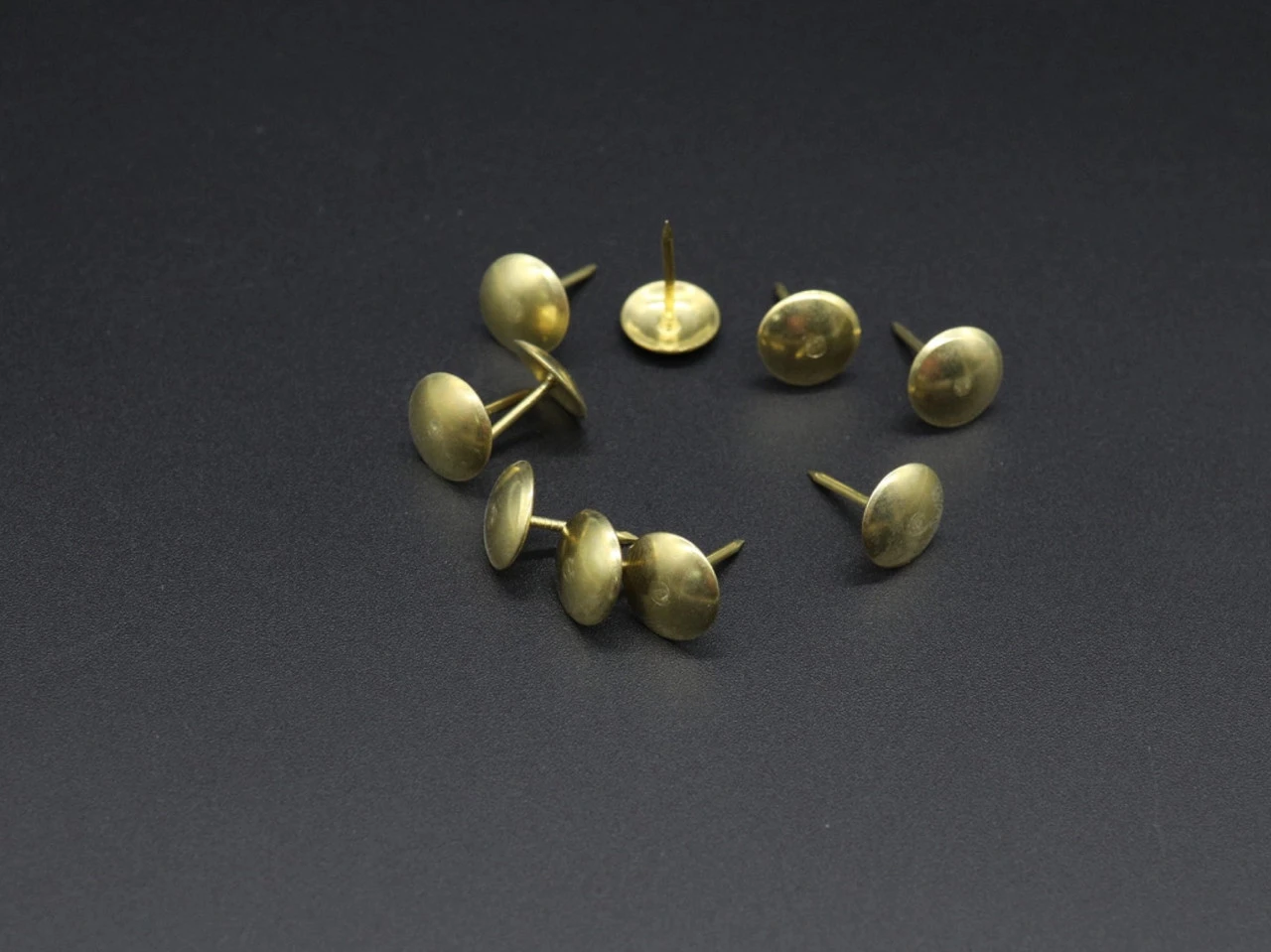 Гвоздь-кнопка, 11х16мм, Золотистый - 2